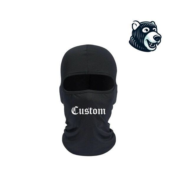 custom ski mask, custom face mask, custom mask, custom balaclava, custom text mask, custom text ski mask, gift for him, gift for her