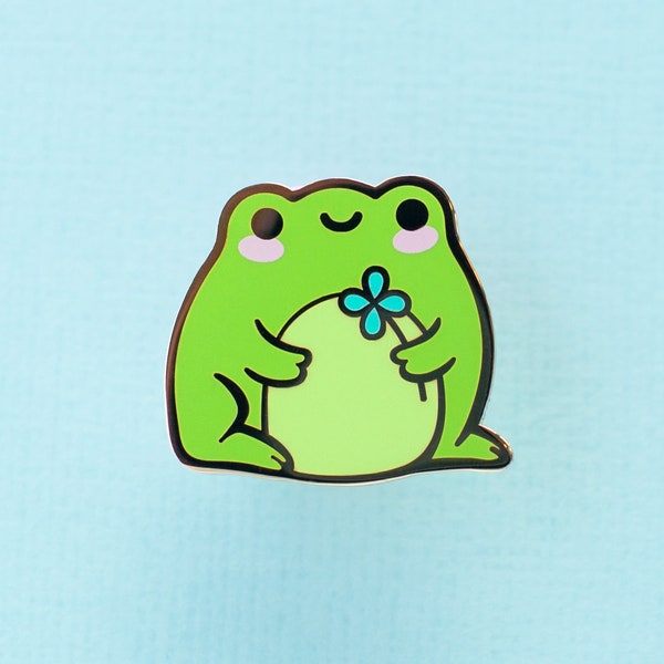 Green Frog Hard Enamel Pin - Outdorables II Series