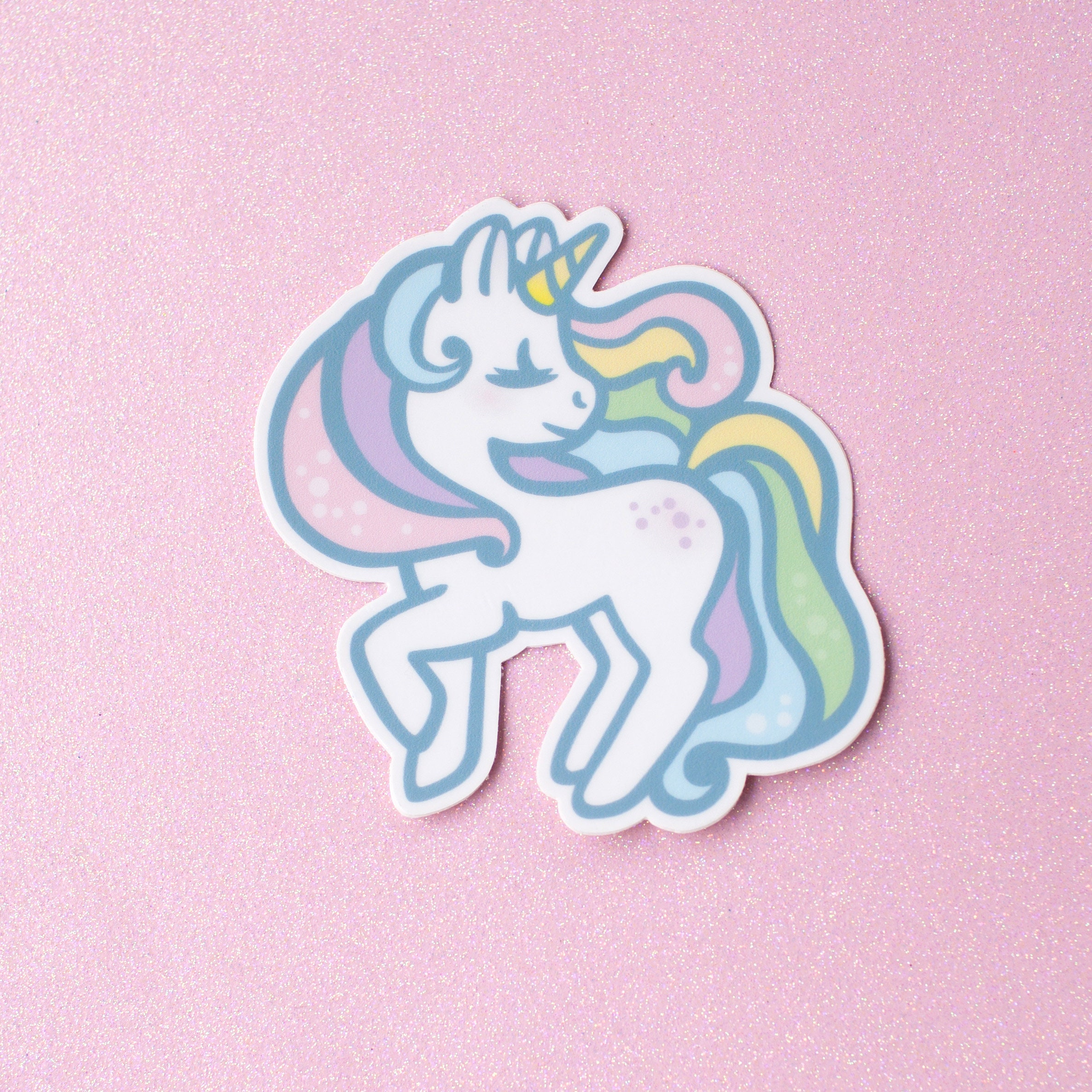 Unicorn Vinyl Decal Stickers 3 Inch Indoor/outdoor Die Cut Etsy