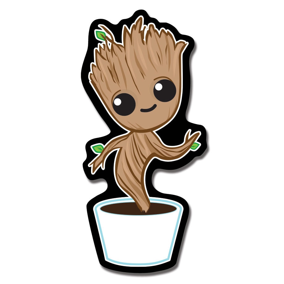 Dancing Baby Groot Magnet Etsy