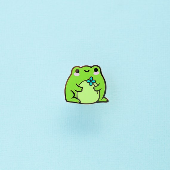 Green Frog Hard Enamel Pin - Outdorables II Series