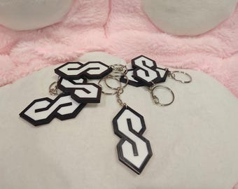 Cool S 3d Printed Keychain