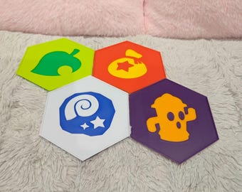 Animal Crossing 3D Printed Coaster Set
