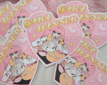 Girl Dinner Sticker