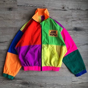 Jams World 80s Honolulu Hawaii USA Surf Lines Jacket Vintage