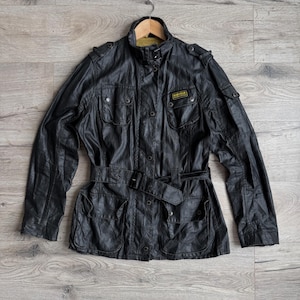 Chaqueta Barbour Duralinen International vintage encerada para mujer, talla 38, años 2009
