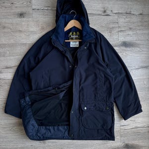 Vintage Barbour Men’s Navy A 952 Large Hunting Jacket Rare