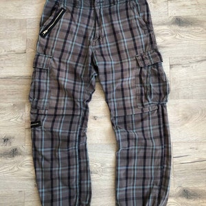 Stussy 90's Plaid Cargo Pants Vintage - Etsy