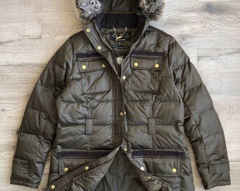 Barbour Artic Puffer Parka Jacket Vintage