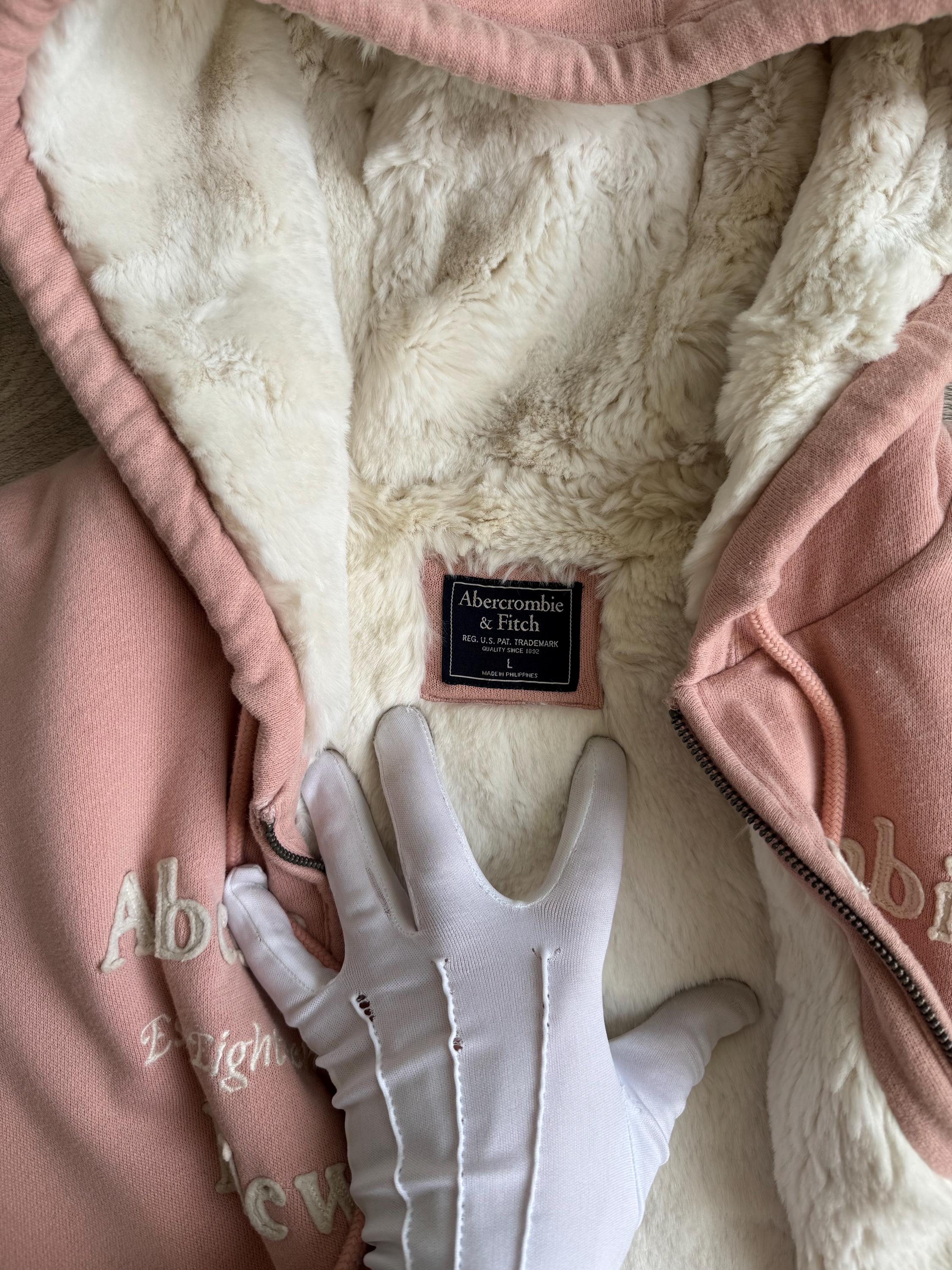 アバクロンビー＆フィッチ レディース フェイクファー ジップパーカー