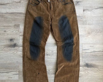 Pantalones vaqueros de pana desteñidos de vaquero Vintage