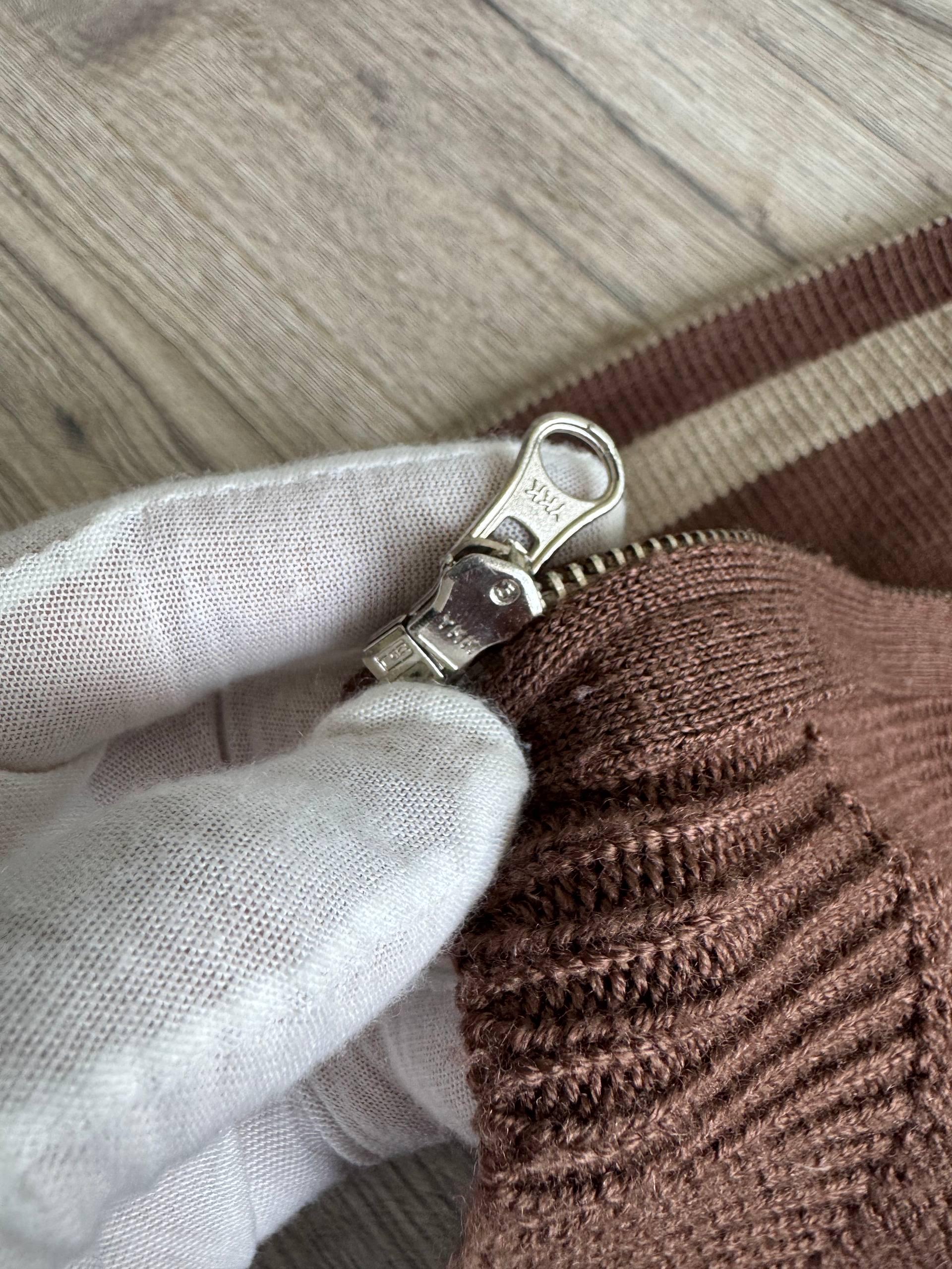 2000s OAKLEY border knit zipup foodie Oakley Knit 2000s Full Zip 