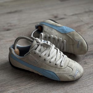 Vintage Puma Speedcat Racing Suede Sneakers Blue/Grey 00’s Rare