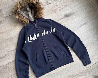 00s〜10s Abercrombie&Fitch fur zip hoodie Abercrombie & Fitch Fur Zip Hoodie Vintage Women's 00s - Etsy