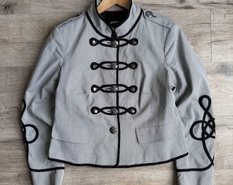 Chaqueta tipo blazer militar estilo Napoleón para mujer, estilo vintage.