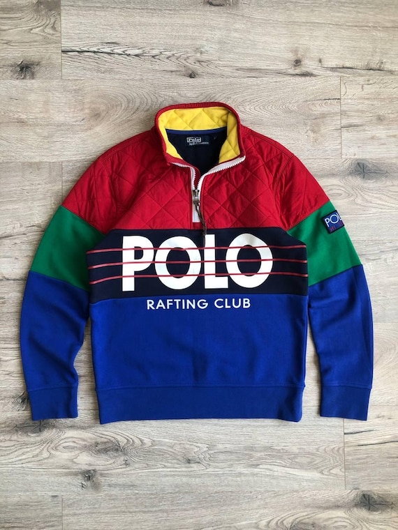 Polo Ralph Lauren Hi Tech Hybrid Pullover Rafting Club Vintage Etsy