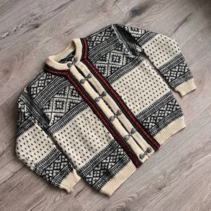 Dale Of Norway Women’s Wool Cardigan 80s Sweater Vintage