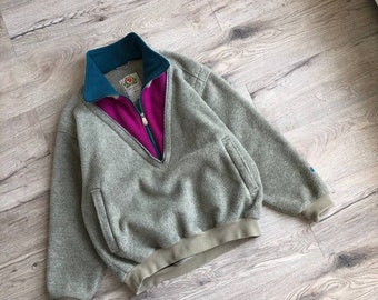 Fjallraven Polarplus fleece ski-jack met 1/2 rits, jaren 90 vintage