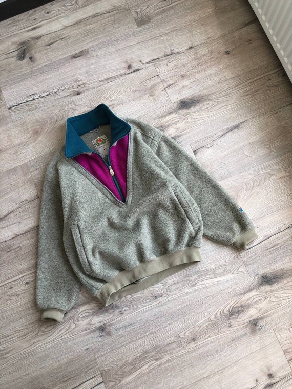 Fjallraven Polarplus 1/2 Zip Fleece Ski Jacket 90s Vintage