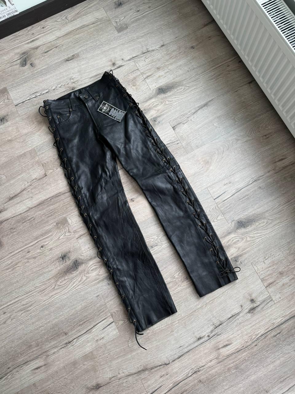 パンツ 00s COSTUME NATIONAL HOMME LEATHER PANTS COSTUME NATIONAL HOMME black leather pants | NOIR ONLINE