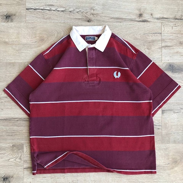 Fred Perry Stripped Polo Shirt Vintage