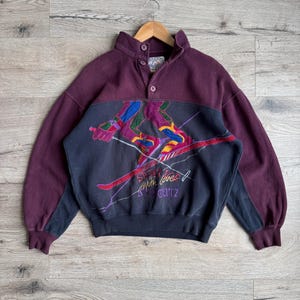 Sport Ice by Iceberg St Moritz 90’s Quarter-button Pullover Vintage
