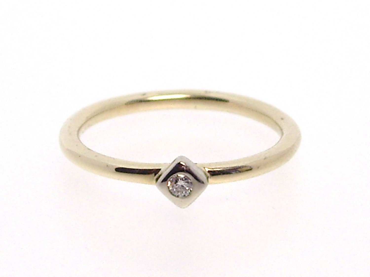 Stackable Diamond Ring Etsy