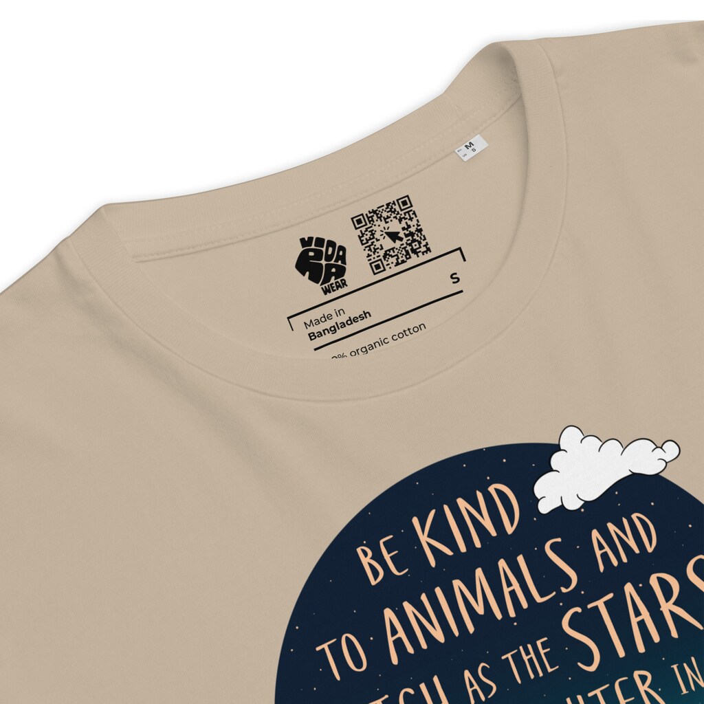 T-shirt Uomo Be Kind To Animals Vegan, 100% Cotone Premium, Taglie Forti, Spedita Dall'Inghilterra