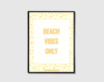 Printed Art Beach, Beach Life Print, Teen Girl Room Decor, beach wall art, Minimalist Print, Outside Decor, summer poster, beach wall decor
