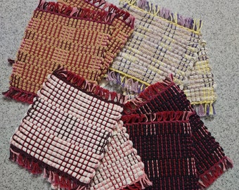 Set of 2 Handwoven Mug Rugs