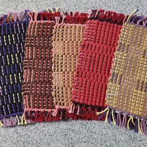 Handwoven mug rugs collection 2 image 1