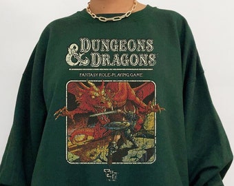 Vintage UNISEX's Tshirt Size USA Unisex Heavy Cotton | Dungeon Dragon 1974 Tee | Graphic Shirt | Gift for All | | Y2K style |