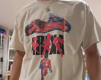 ストリートファイター2 リュウVSケン - ホワイトTシャツ。90年代