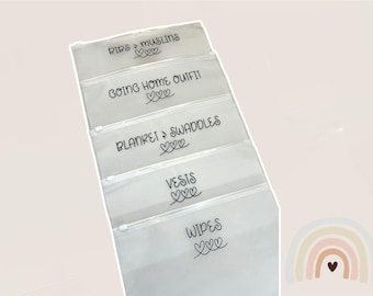 Maternity Hospital Bag Organizers: New Mum and Baby Essentials Kit