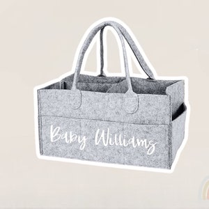 Personalisierte Baby Windel Windel wechseln Caddy/Halter/Orgainer