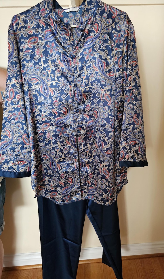 Vintage Ladies Marks Spencer Pyjama Set Etsy Canada