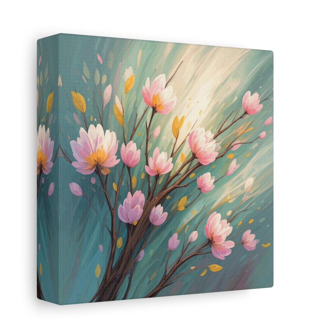 Canvas Art | Spring Inspired Flowers | Matte Canvas Print | Stretched ...