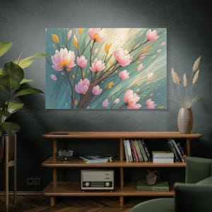 Canvas Art | Spring Inspired Flowers | Matte Canvas Print | Stretched ...
