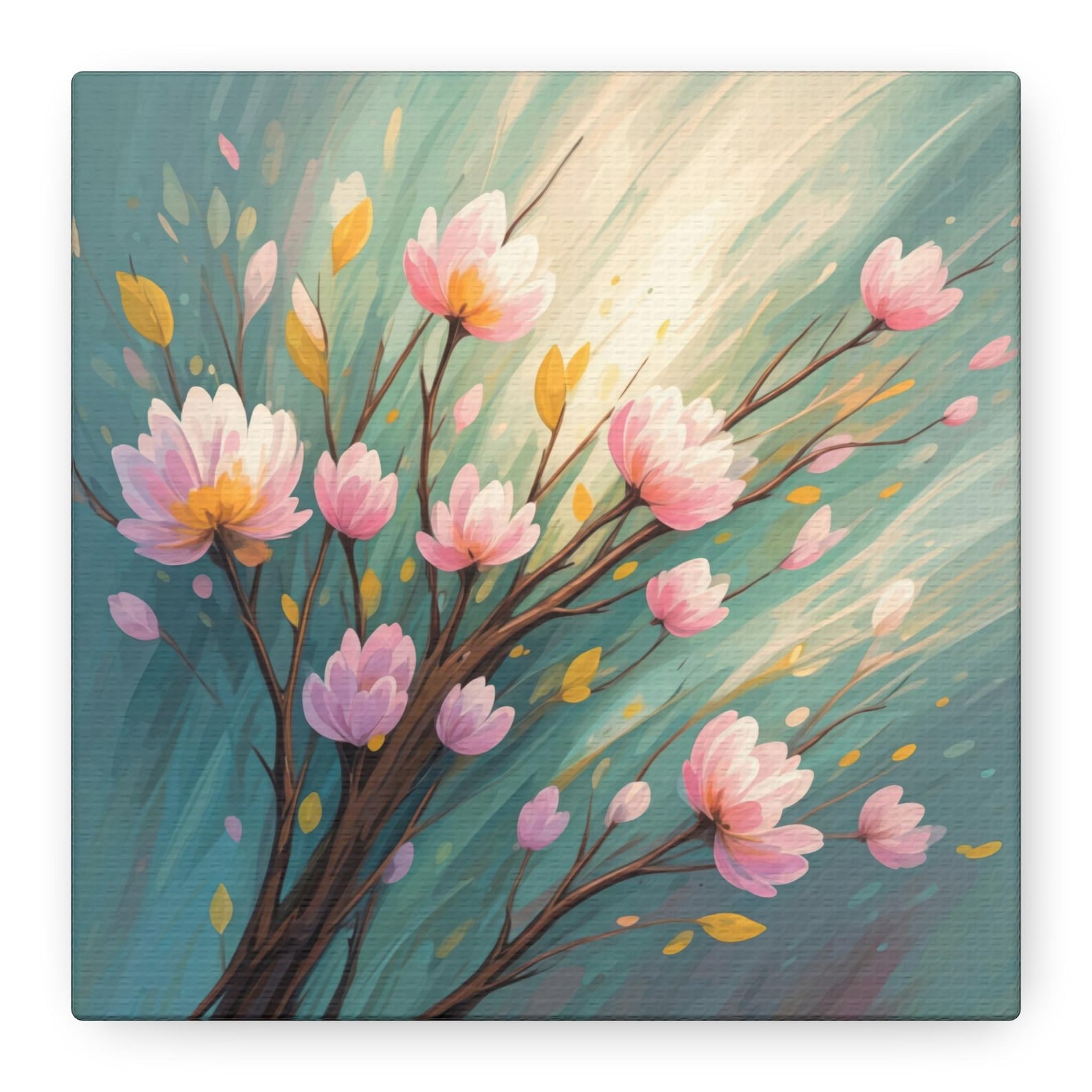 Canvas Art | Spring Inspired Flowers | Matte Canvas Print | Stretched ...