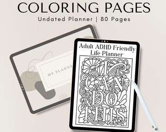 ADHDに配慮した大人向けライフプランナーバンドル | シンプルな日次・週次プランニングシステム | 神経多様性オーガナイザー | デジタルダウンロード