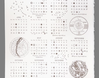 2027 Astronomical Calendar Letterpress GIFT PACK