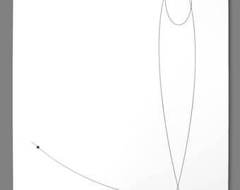 Artemis II Free Return Trajectory Letterpress Print