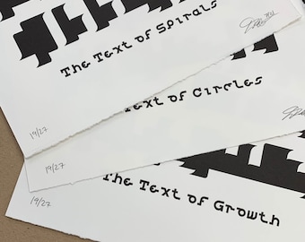 Transcendental Texts Mathematical Letterpress Print