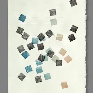 Deconstructed Grid - Letterpress Relief Fine Art Prints
