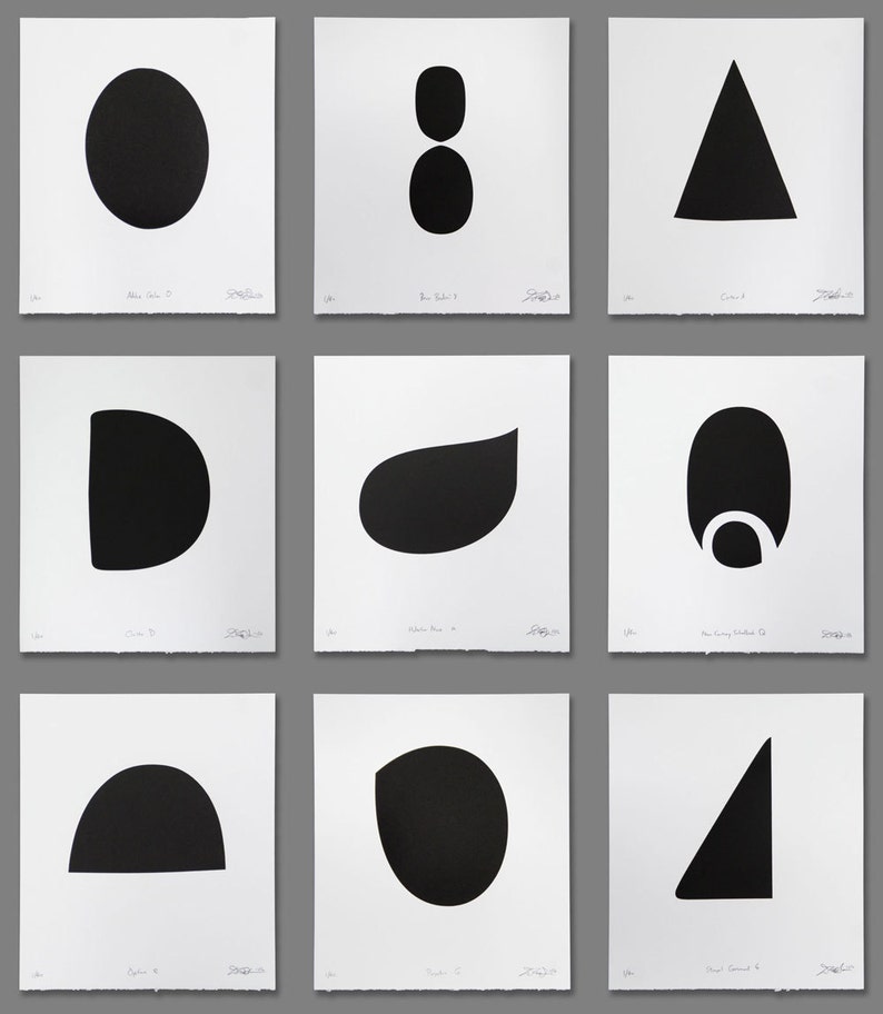 Letter Counter Print Set - Etsy