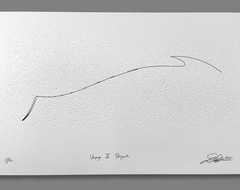 Voyager II Skypath Editioned Letterpress Print