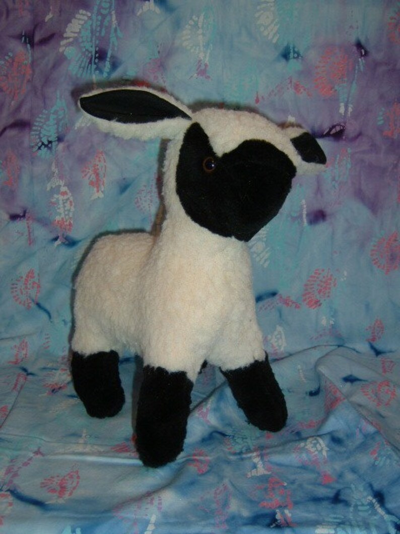 Lamb Black Face Lamb Stuffed Animal Sewing Pattern Instant Etsy