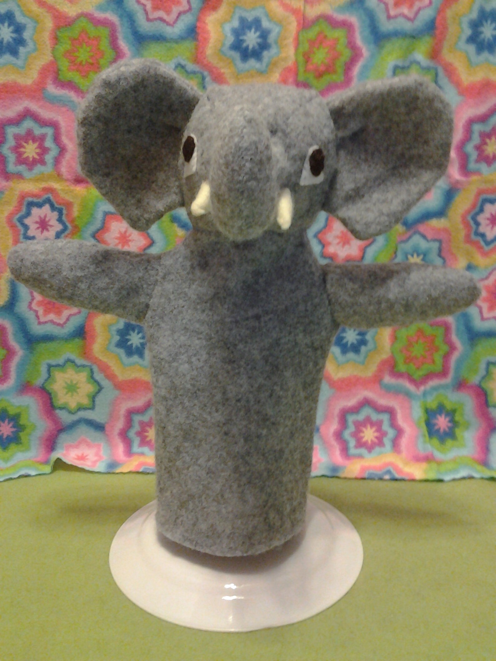Elephant PDF Hand Puppet Pattern to Sew for Children or Adults Etsy