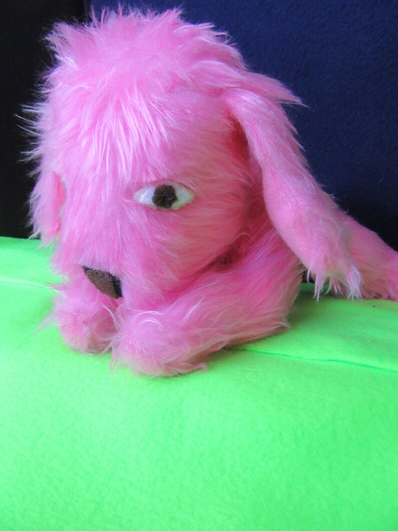Pink Faux Fur Puppy TOY