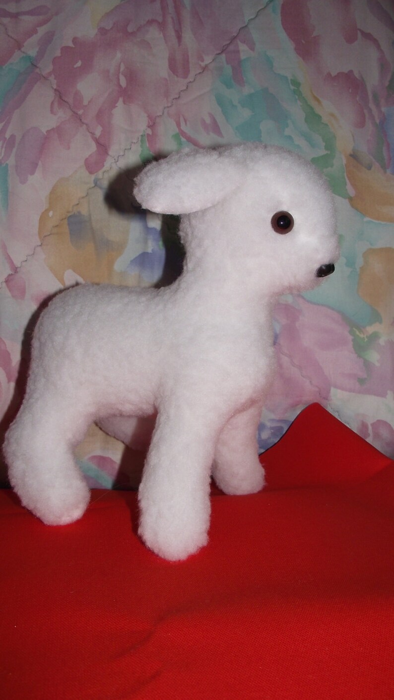 Lamb White Face Sheep Stuffed Animal Pattern to SEW Full Size Etsy